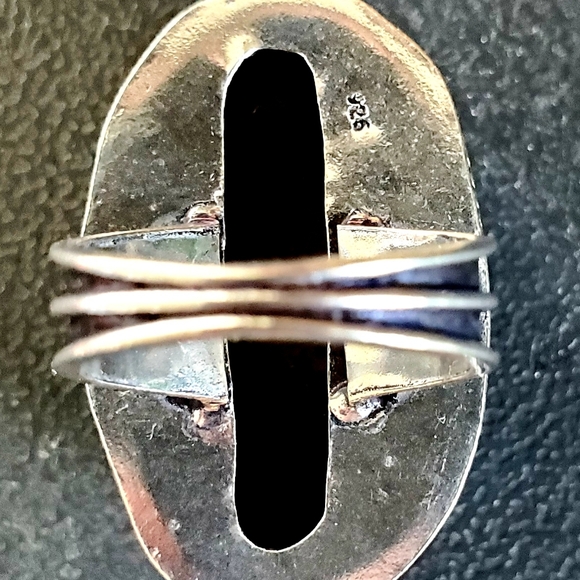 New Bloodstone 925 Silver Ring. - Picture 8 of 14